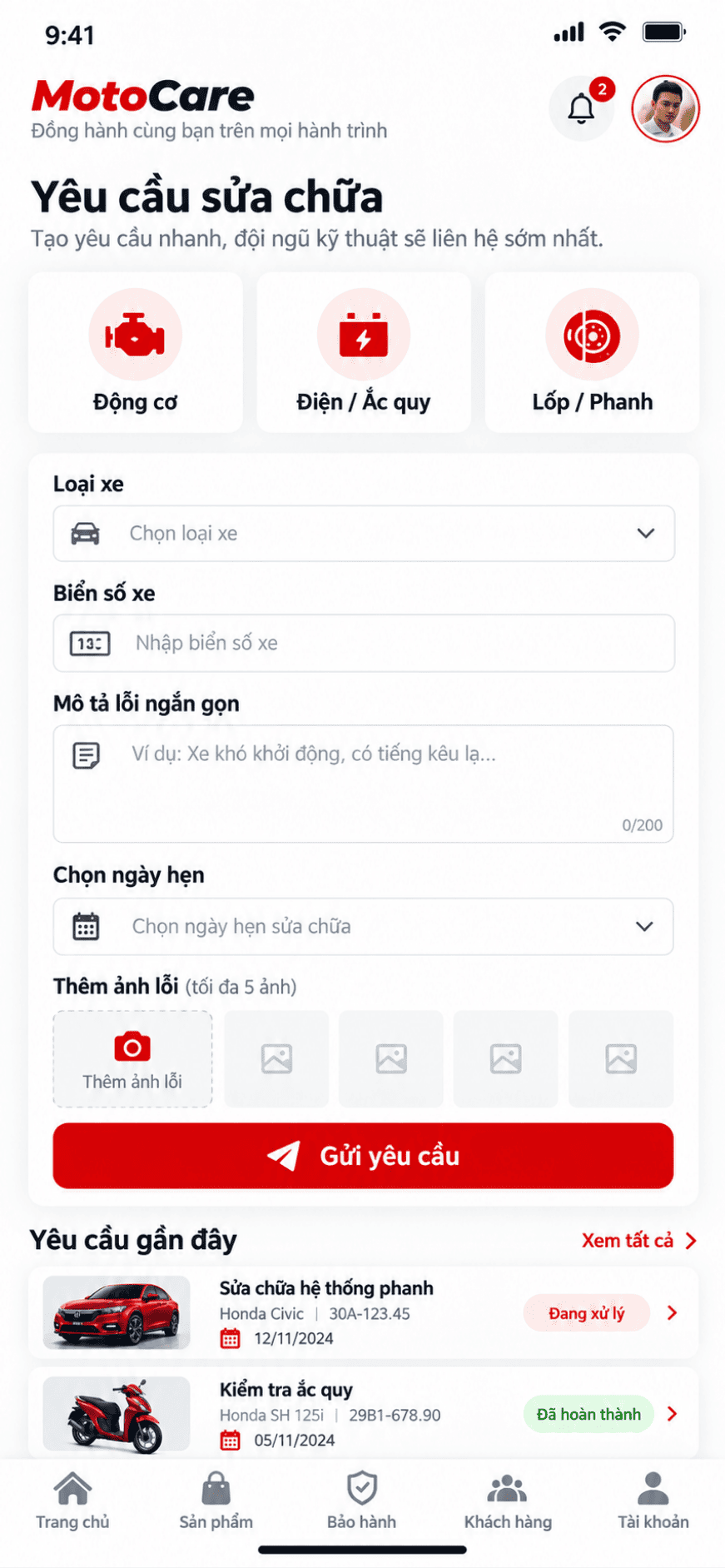 App ô tô / Xe máy